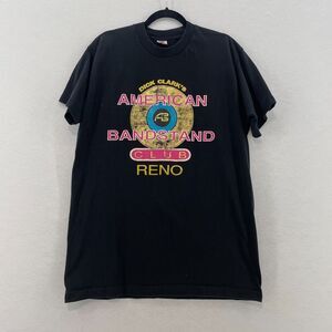 Vintage Fruit Of The Loom Black American Bandstand Club‎ Reno T-Shirt Men XL